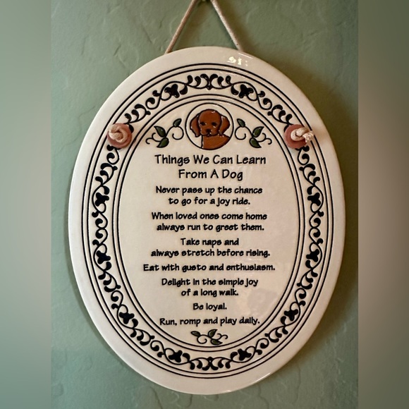 Trinity Pottery | Things We Can Learn From A Dog | Like New Condition - Picture 2 of 10